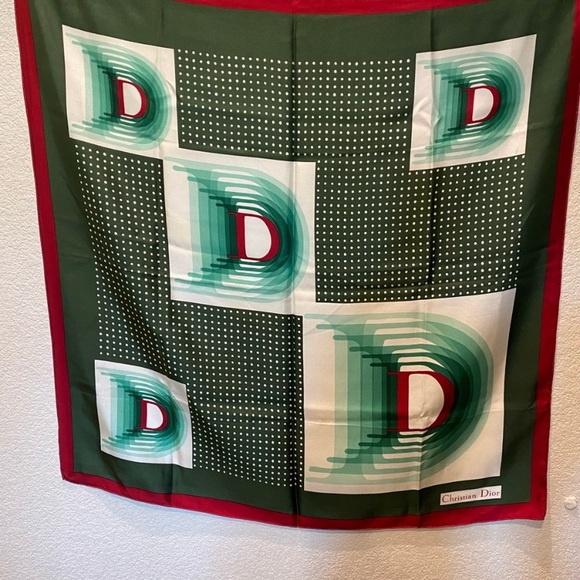 Christian Dior Scarf 30 1/2 by 301/2 - Picture 3 of 8